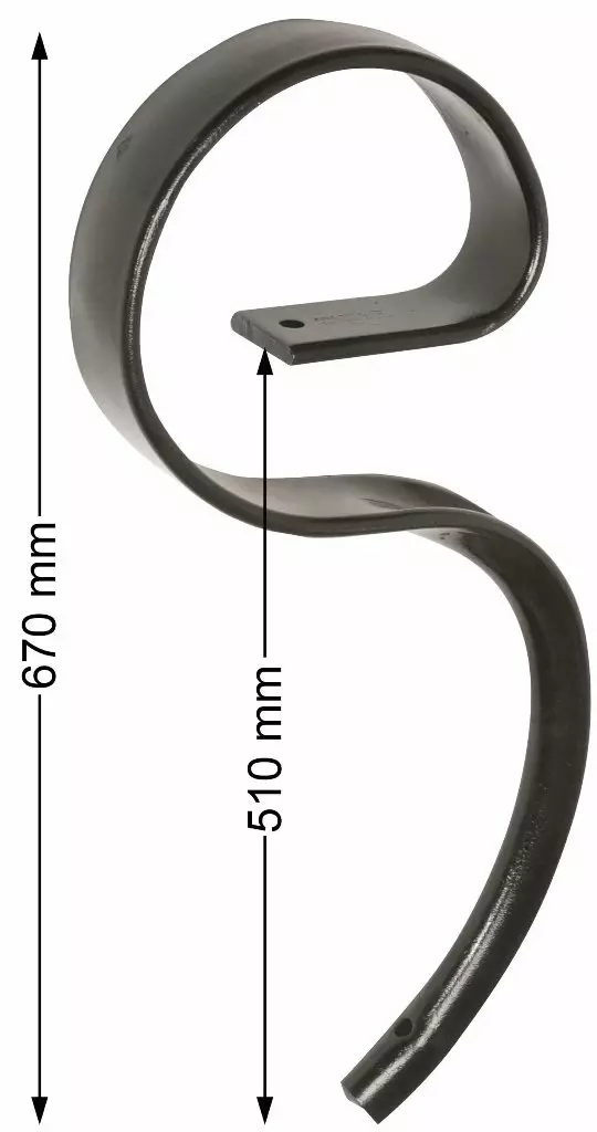 S-piikki 670 x 65 x 12 mm - Maanmuokkaustarvikkeet - 5700032822780 - 1
