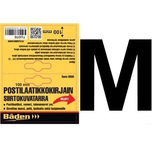 Tarrakirjain M 100 mm - Postilaatikot ja numerot - 6438152088500 - 1