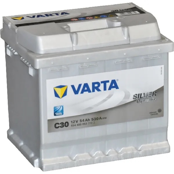 Varta Silver Dynamic 12V 54Ah 530A käynnistysakku - Käynnistysakut - 4016987119730 - 1