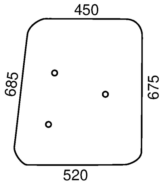 Sivulasi (Deutz-Fahr 04339832) - Ohjaamon lasit - 3660980005340 - 1