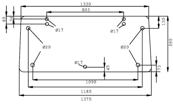 Takalasi, ylempi (Fiat 5130388) - Ohjaamon lasit - 3660980007740 - 1