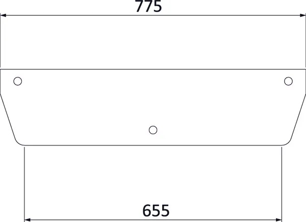 Takalasi, alempi (MF 3476137M1) - Ohjaamon lasit - 3660980021500 - 1