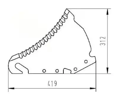 Noukinvaunun terä Strautmann 41517500 - Noukkimet - 41517500 - 1