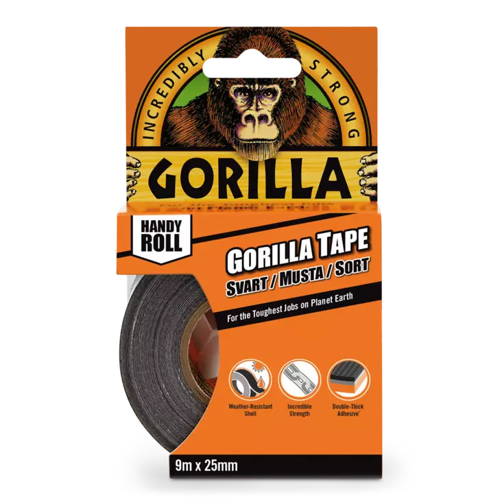 Gorilla Tape Handy Roll 9,14m x 25mm tei - Teipit - 5704947004330 - 1