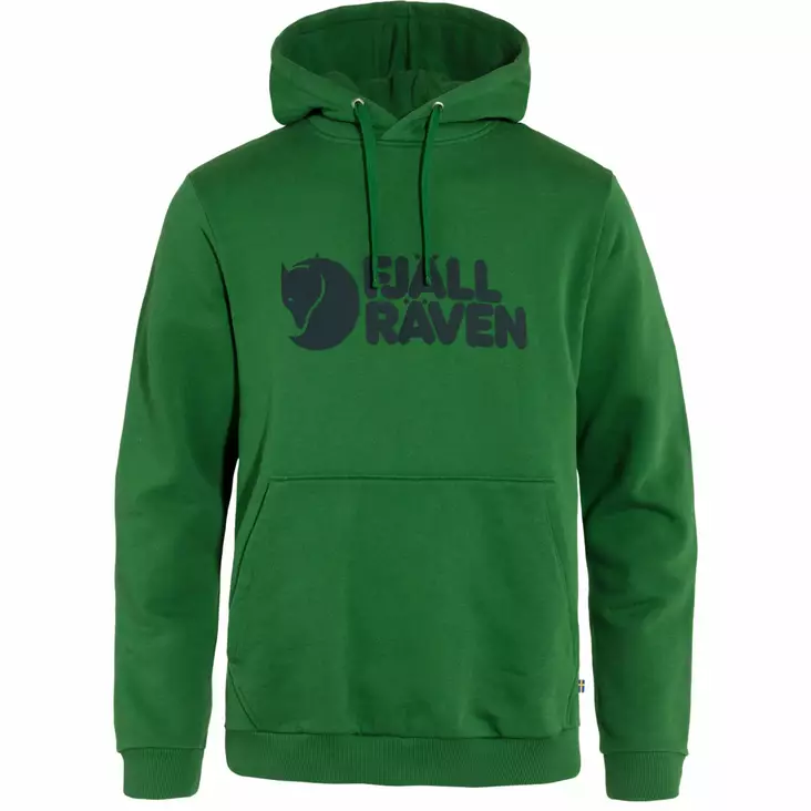 Fjällräven Logo Hoodie M Palm Green - Retkeilyasusteet - 7323450862220 - 1