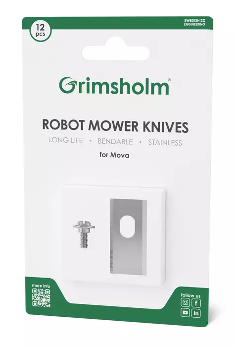 Terät 12 kpl - Robottiruohonleikkurin varaosat - 7333272011560 - 1