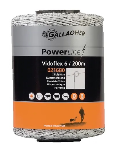 Aitalanka Gallagher Vidoflex 6 200 m valkoinen - Aitanauhat ja -langat - 8713235021680 - 1