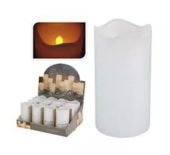 Led-kynttilä ajastimella 70x130 mm - Tunnelmavalot - 8718158308580 - 1