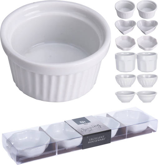 Minikulhosetti 4 kpl/ pkt - Tarjoiluastiat, kattaus - 8719987146770 - 1