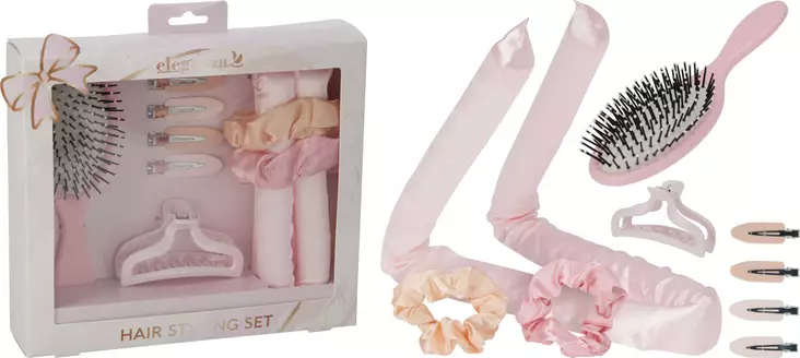 Harja- ja hiusasustesetti pinkki - Apuvälineet - 8721037603430 - 1