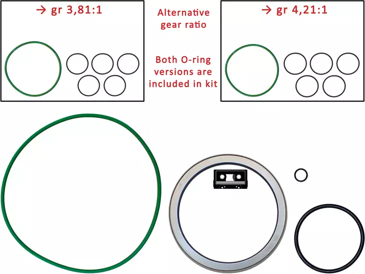 Takanavan korjaussarja sopii SC - Akselisto ja ohjaus - svm0000008990 - 1