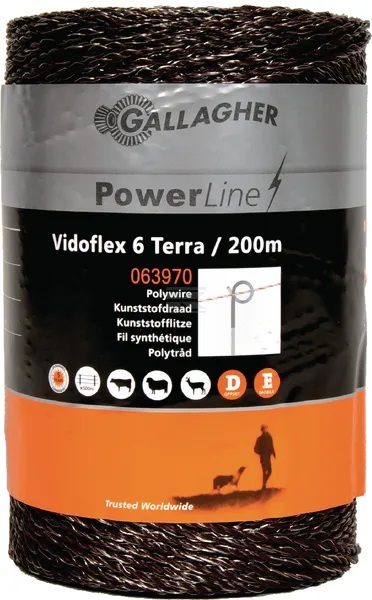 Aitalanka Gallagher Vidoflex 6 400 m terra - Aitanauhat ja -langat - 8713235063970 - 1