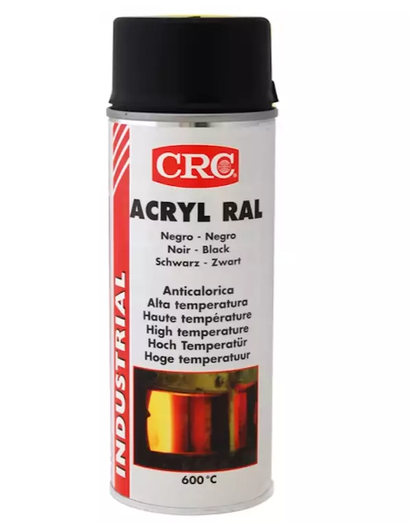 CRC Lämpömaalispray akryyli musta +800C 400ml - Spraymaalit - 5412386006210 - 1