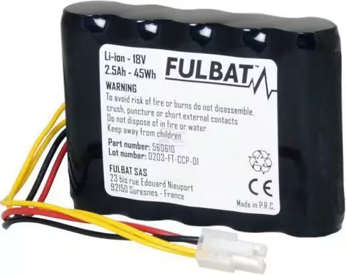 Fulbat FL-HU02 18 V 2,5 Ah akku robottiruohonleikkuriin - Robottiruohonleikkurin varaosat - FB560610 - 1