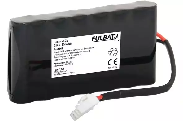 Fulbat FL-ZU01 25,9 V 2,6 Ah akku robottiruohonleikkuriin - Robottiruohonleikkurin varaosat - FB560630 - 1