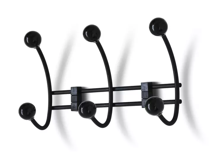 Habo vaatenaulakko Berry 3-koukkua musta 235 mm - Seinäkoukut, naulakot - 7317900302220 - 1