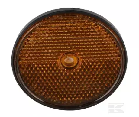 Heijastin pyöreä oranssi Ø60mm 2 kpl - Muut traktoritarvikkeet - 8719493194890 - 1
