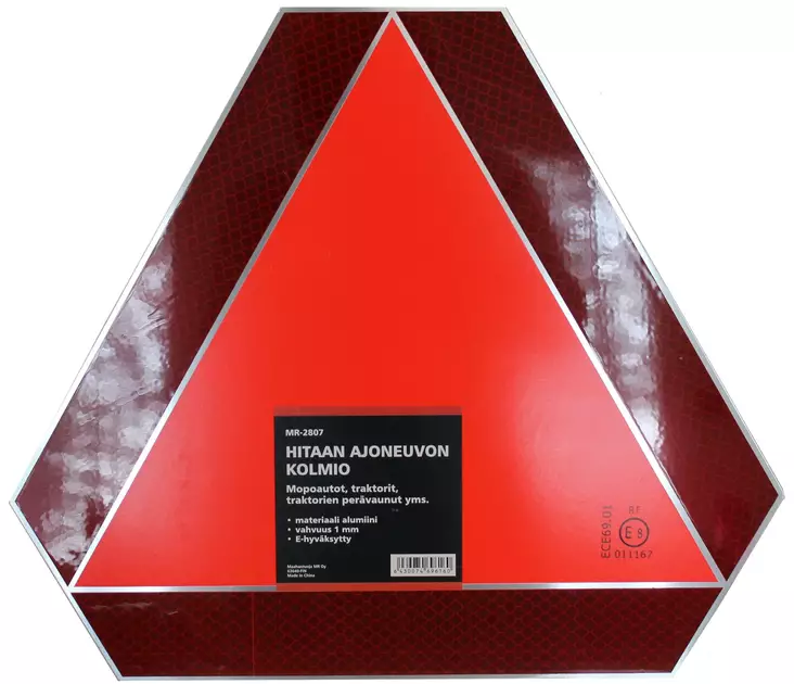 Hitaan ajoneuvon kolmio, alumiini - Peräkärrytarvikkeet - 6430074696160 - 1