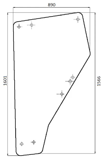 Ovilasi (JD 6005023110) - Ohjaamon lasit - 3660980056670 - 1
