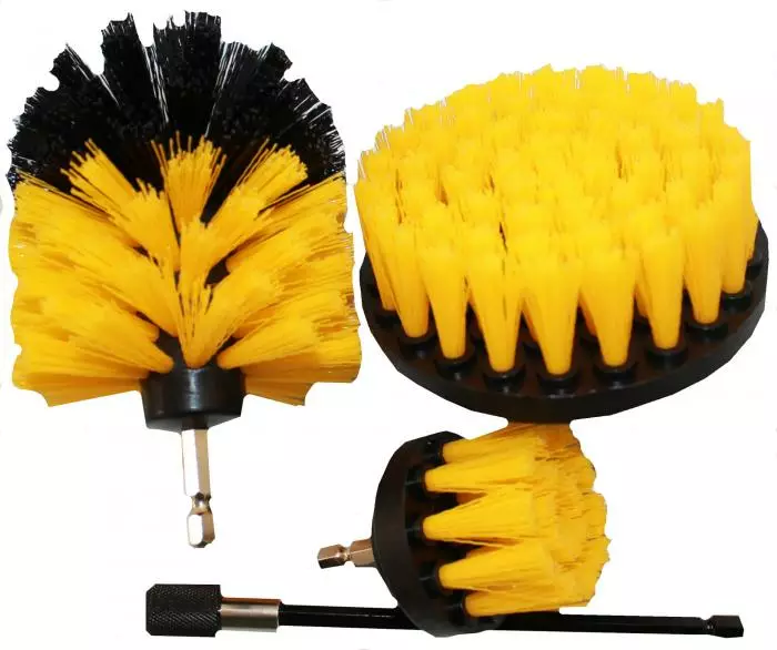 Puhdistusharjasetti porakoneeseen 4-os. - Muut käsityökalut - 6430074695330 - 1