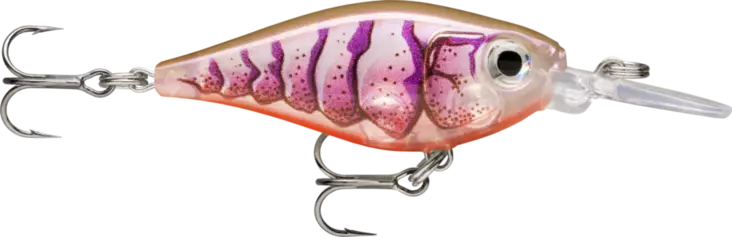 Rapala X-Light Shad 04 Purple Prawn UV - Vieheet ja perhot - 022677360980 - 1