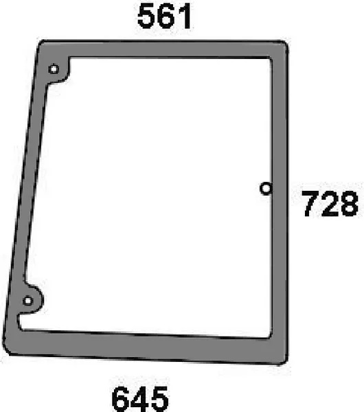 Sivulasi, oikea (CNH 5182188) - Ohjaamon lasit - 3660980057530 - 1