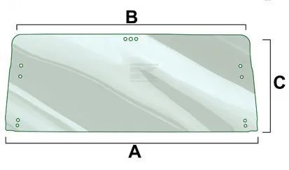 Takalasi (Ford 83909857) - Ohjaamon lasit - 5035776898150 - 1