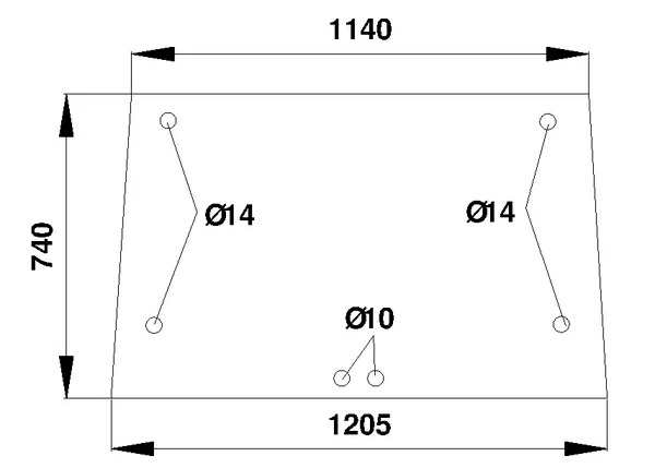 Takalasi, ylempi (Renault 7700007529) - Ohjaamon lasit - 3660980017930 - 1
