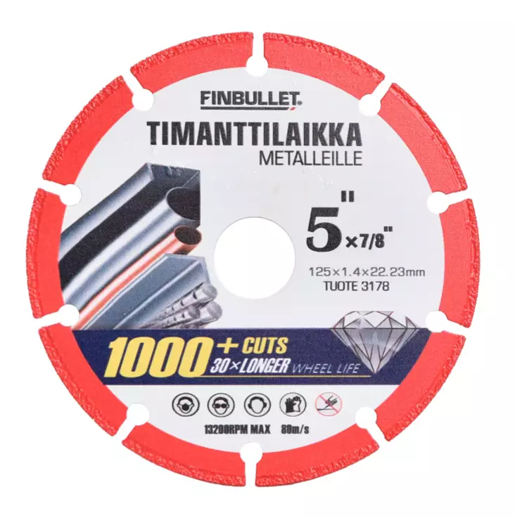 Timanttilaikka 125x1.4x22.23mm - Katkaisulaikat - 6438152031780 - 1