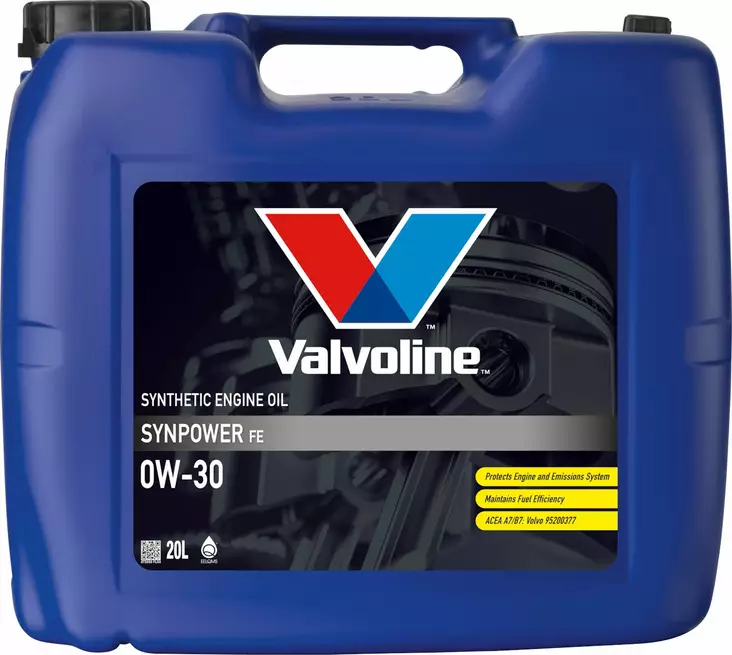 Valvoline Synpower FE 0W-30 moottoriöljy 20 l - Moottoriöljyt - 8710941022130 - 1