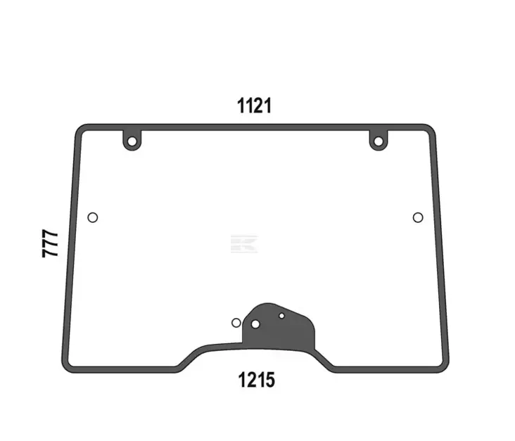 Ylempi etuikkuna (DF 00205959010) - Ohjaamo ja kori - 8719493167870 - 1