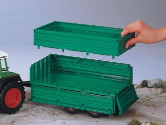 Bruder kippiteliperävaunu - Bruder työkonelelut - 4001702020101 - 2