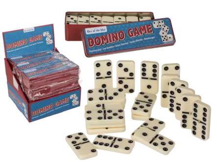 Domino-peli peltirasiassa - Pelit - 4029811436521 - 1