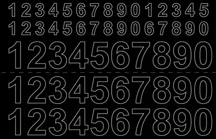 Habo itsekiinnittyvät numerot - Postilaatikot ja numerot - 7317900169281 - 1