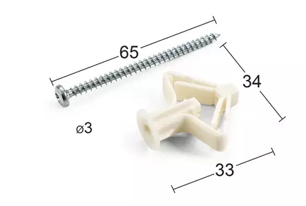 Habo ohutlevyankkuri + ruuvi Ola - Ruuvit ja naulat - 6420614024881 - 1