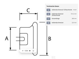 Perrot naaras 6"/4" kara 6204004Z - Perrot-liittimet - 8719607050531 - 2