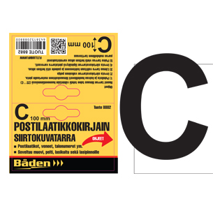 Tarrakirjain C 100 mm - Postilaatikot ja numerot - 6438152088821 - 1
