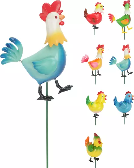 Puutarhakoriste kukko / kana - Puutarhapatsaat, koristeet - 8720573984911 - 1
