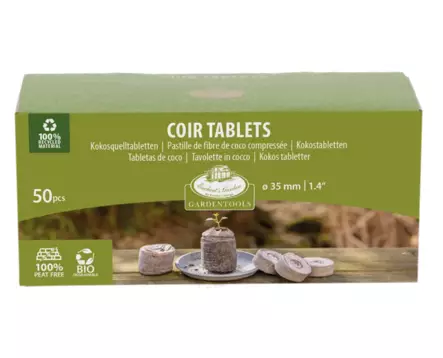 Kylvöbriketit kookos 50 kpl/pkt - Mullat ja lannoitteet - 8714982213441 - 2