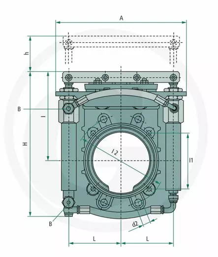 Luistiventtiili MZ levymalli 6" 2-toim - Muut letkuliittimet - 40504052111 - 2