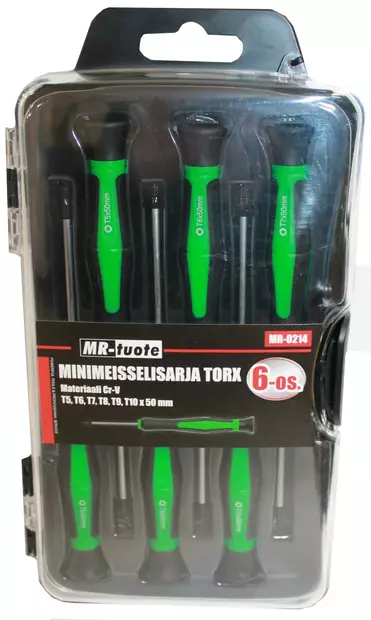 Minimeisselisarja 6-os. torx - Tarkkuusmeisselit - 6430013062841 - 2