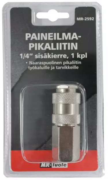 Paineilmapikaliitin 1/4" naaras - Paineilmaliittimet - 6430074694081 - 1