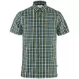 Fjällräven Övik Shirt SS M Green-Alpine Blue - Retkeilyasusteet - 7323450755331 - 1