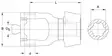 Haarukka QSG, 1 3/4"-6, W2580 - Haarukat - 8432970287761 - 2