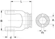 Haarukka RG, 2a-profiiliputkelle, W2500 - Haarukat - 8435194014151 - 2
