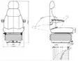 Istuin GoPart mekaanisella jousituksella - Traktorin istuimet - 5700036871951 - 2