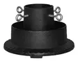 Kuusenjalka valurauta musta 25 cm - Joulukoristeet - 6410416170091 - 1