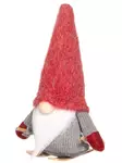 Tonttu suksilla 19 cm punainen - Joulukoristeet - 6410416499321 - 1