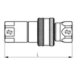Pikaliitin uros 3/8" – 10 – 3/8 BSP - Hydrauliikka - 8719593058641 - 3