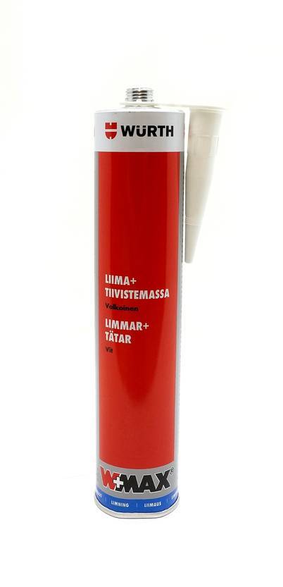 Wurth WMAX harmaa 310 ml liima- ja tiivistemassa - Silikoonit, asennusliimat - 4053479588681 - 1